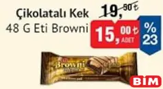 ETİ BROWNİ ÇİKOLATALI KEK 48 G